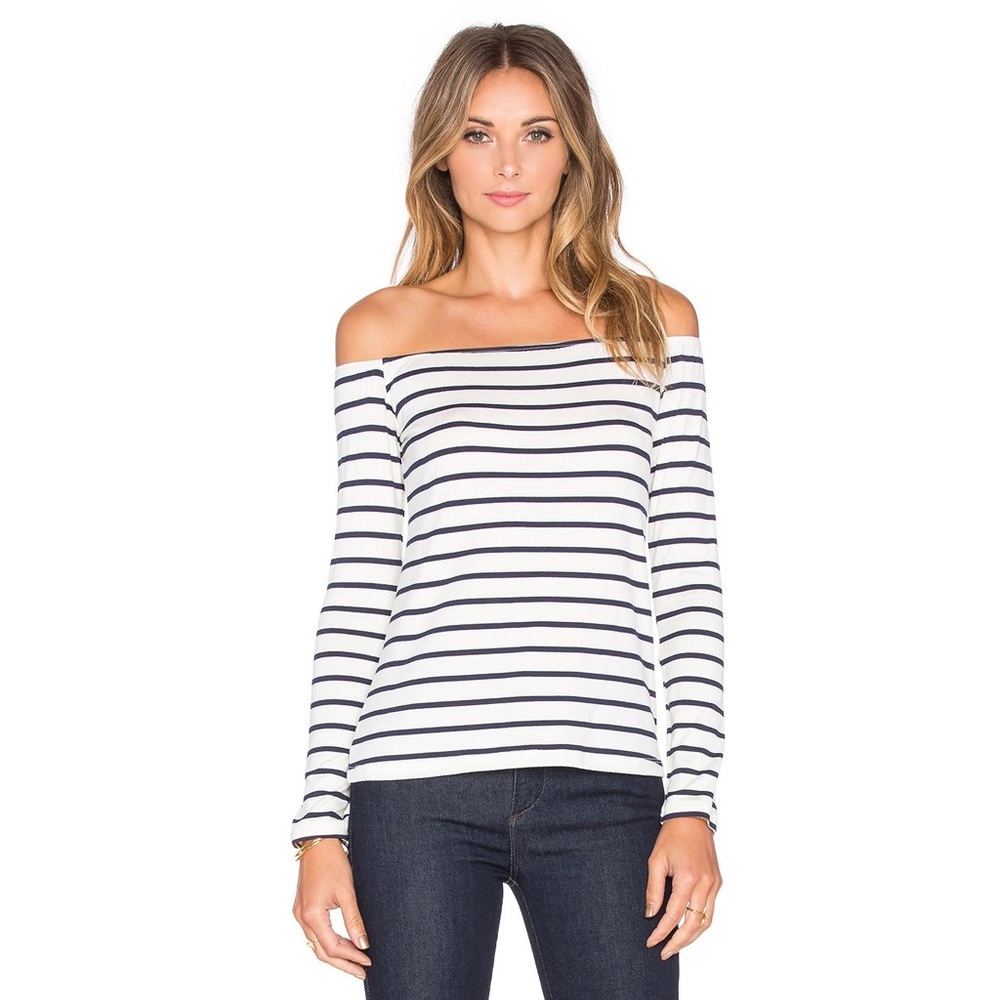 Amour Vert Knit Striped Top Xs